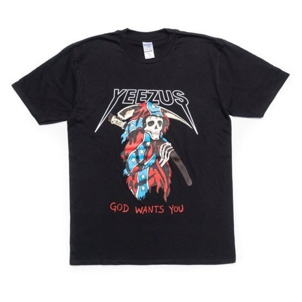 Kanye West Yeezus Tour Black Grim Rapper Flag